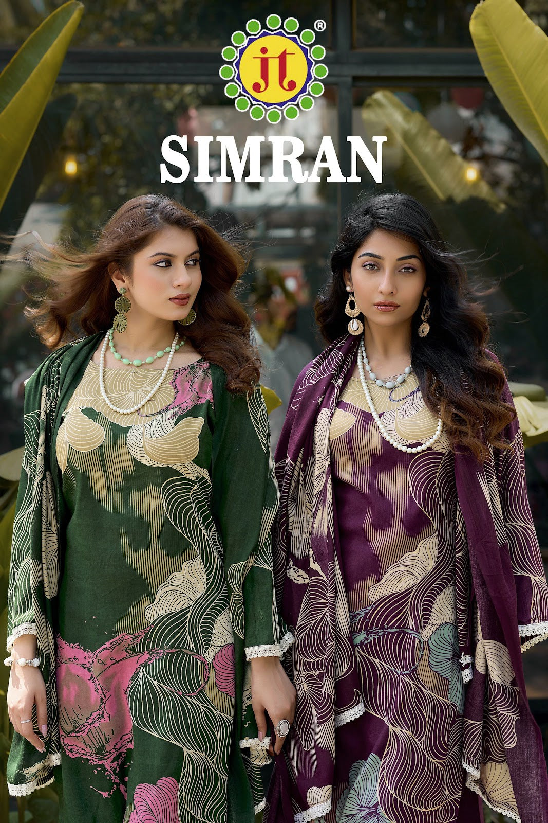 Simran Jt Rayon Pant Style Suits Manufacturer Gujarat