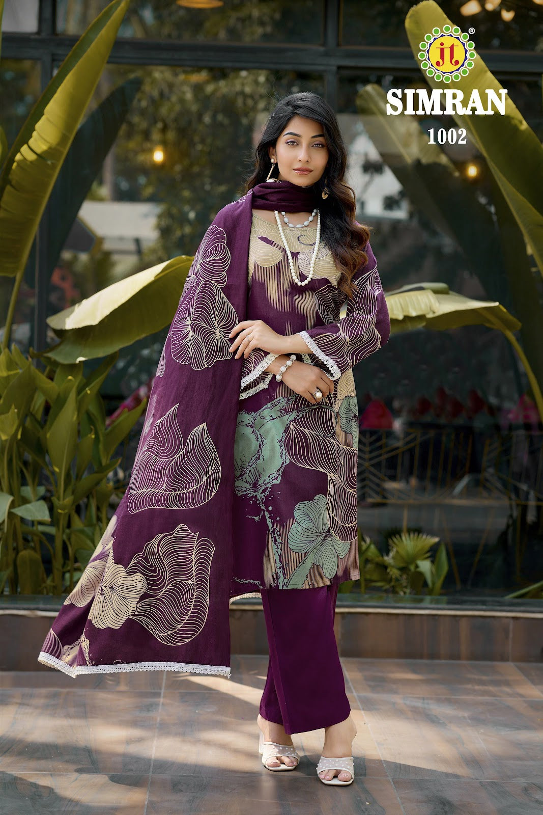 Simran Jt Rayon Pant Style Suits Manufacturer Gujarat