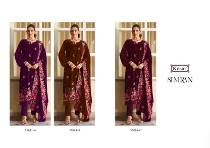 Simran Kesar Velvet Suits Wholesaler India