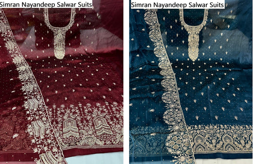 Simran Nayandeep Burberry Salwar Suits Supplier