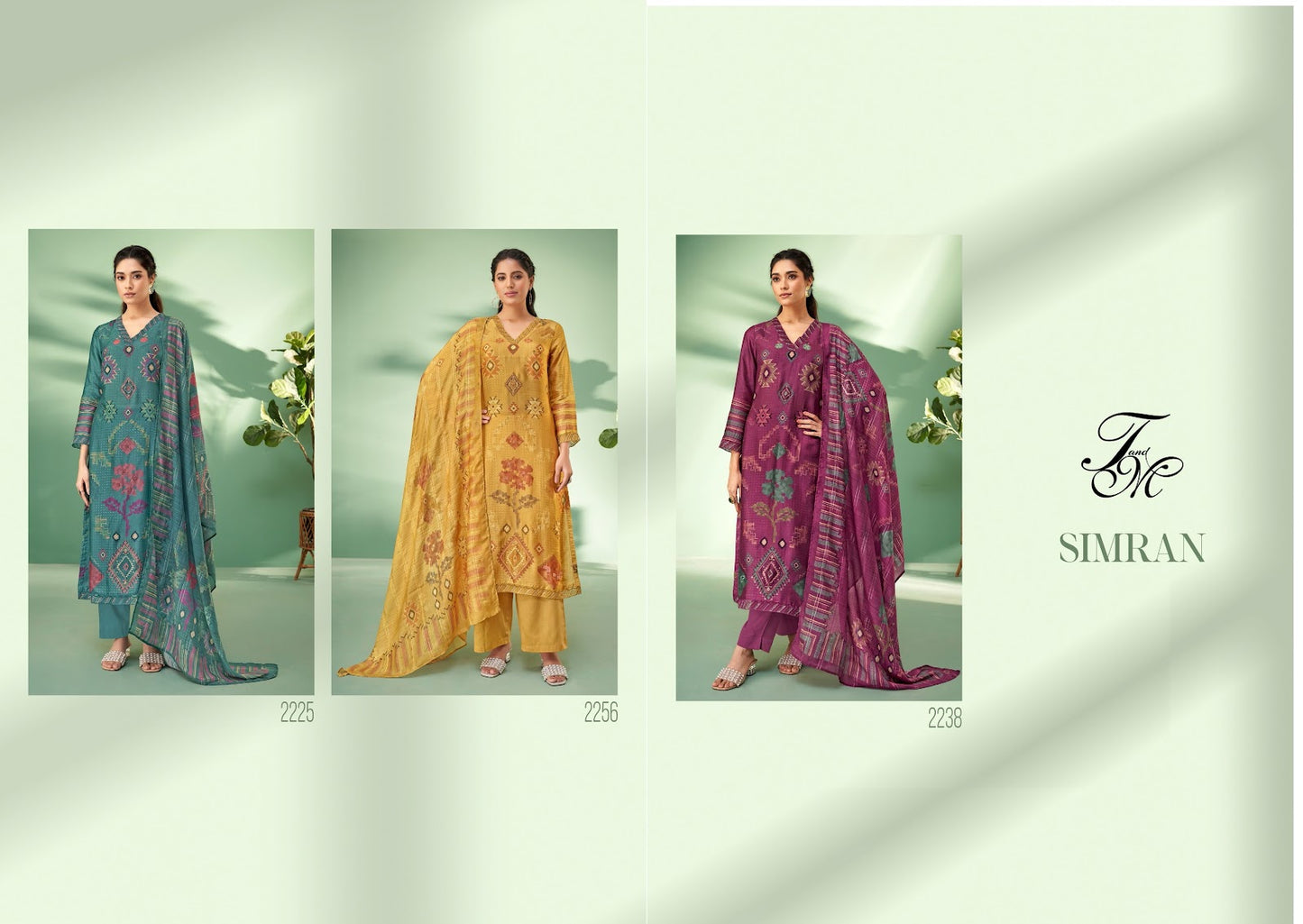 Simran Sahiba Tm Russian Silk Plazzo Style Suits Exporter Gujarat