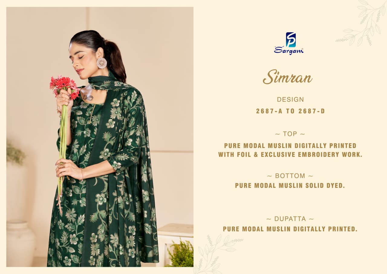 Simran Sargam Prints Viscose Pant Style Suits Exporter Gujarat