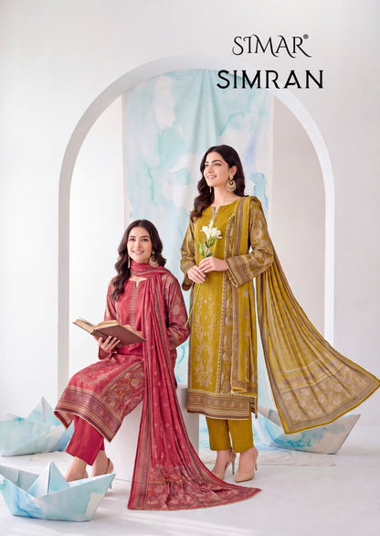 Simran Simar Corduroy Pashmina Suits Manufacturer India