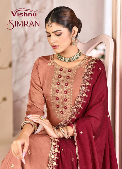 Simran Vishnu Impex Rangoli Pant Style Suits Supplier Gujarat
