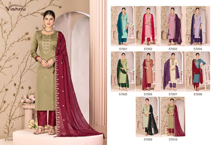 Simran Vishnu Impex Rangoli Pant Style Suits Supplier Gujarat
