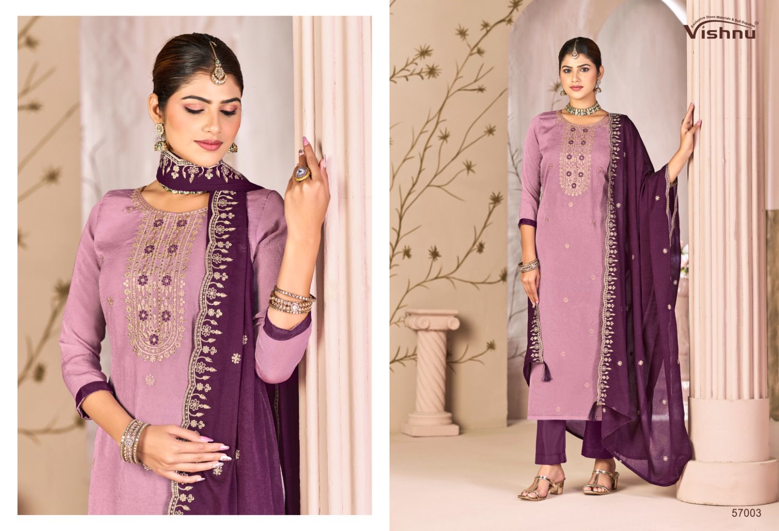 Simran Vishnu Impex Rangoli Pant Style Suits Supplier Gujarat