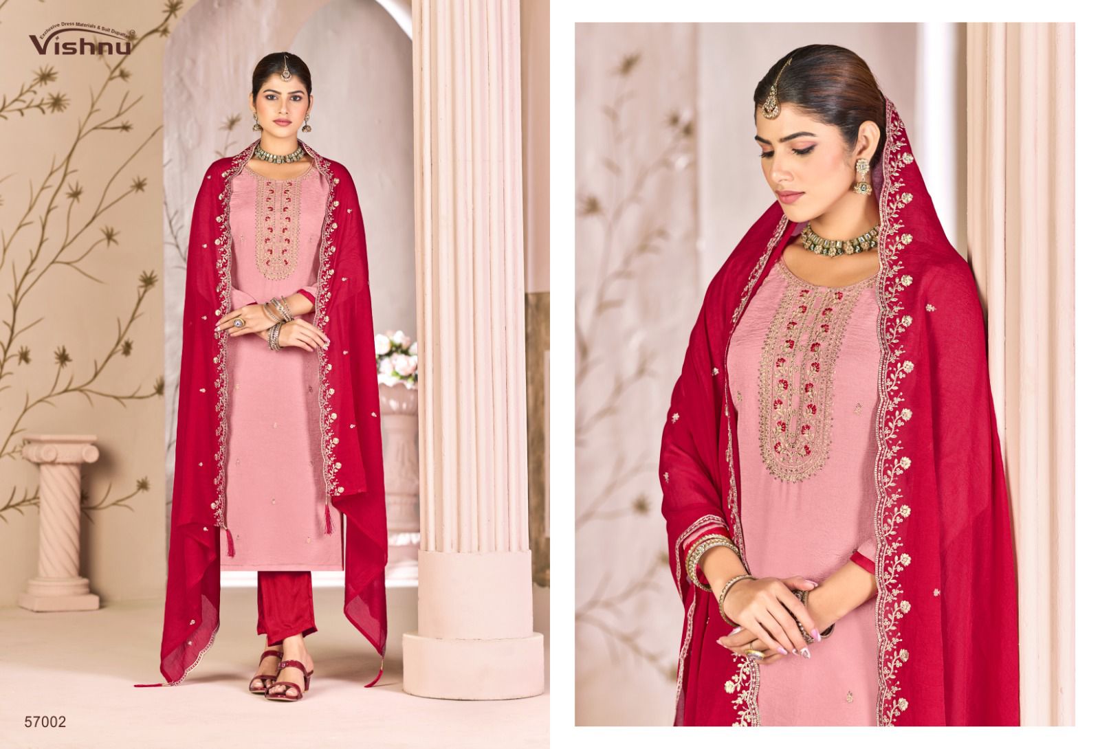 Simran Vishnu Impex Rangoli Pant Style Suits Supplier Gujarat
