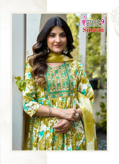 Simran Vol 10 Mystic 9 Rayon Readymade Pant Style Suits Exporter Ahmedabad