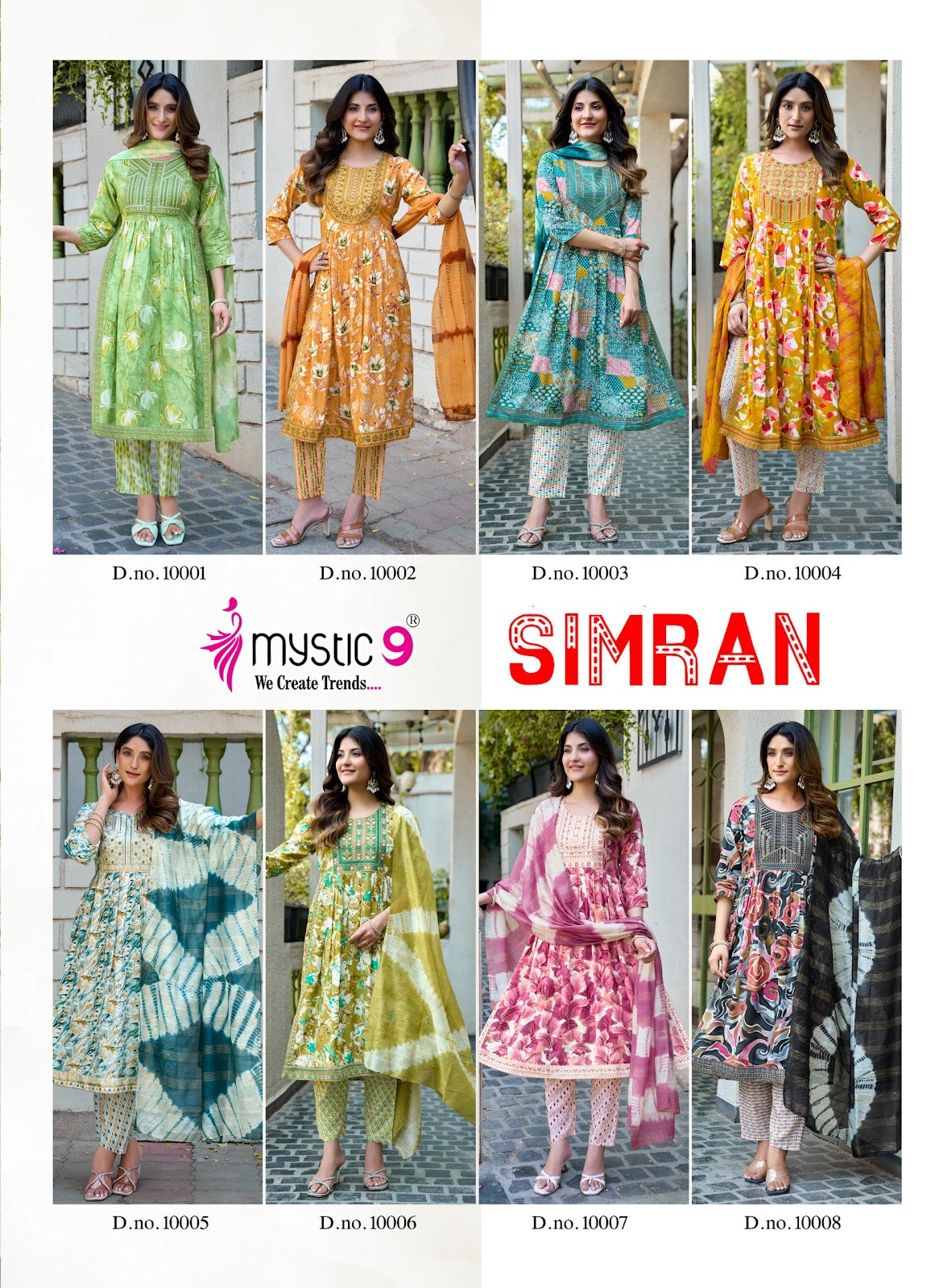 Simran Vol 10 Mystic 9 Rayon Readymade Pant Style Suits Exporter Ahmedabad