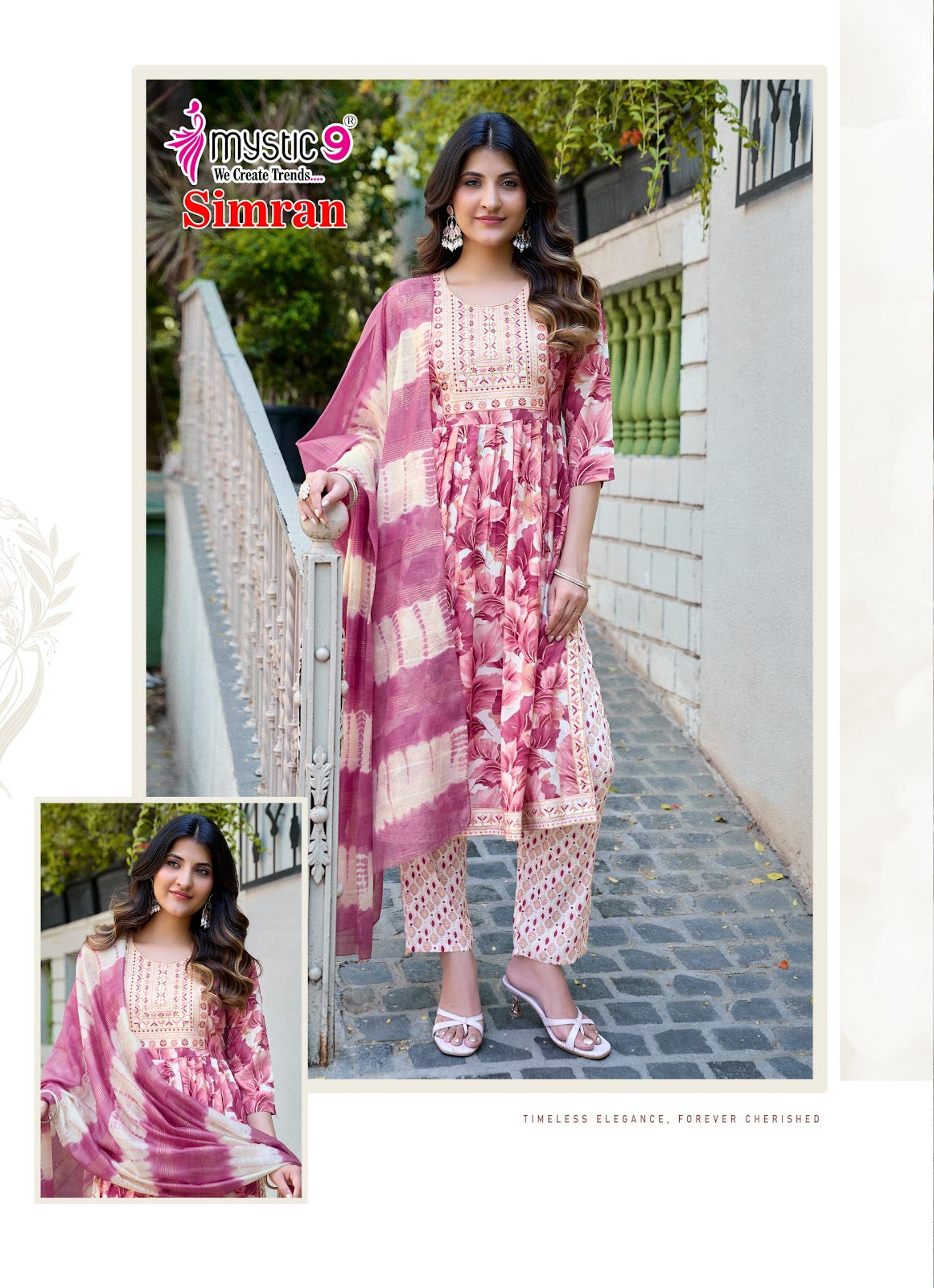Simran Vol 10 Mystic 9 Rayon Readymade Pant Style Suits Exporter Ahmedabad