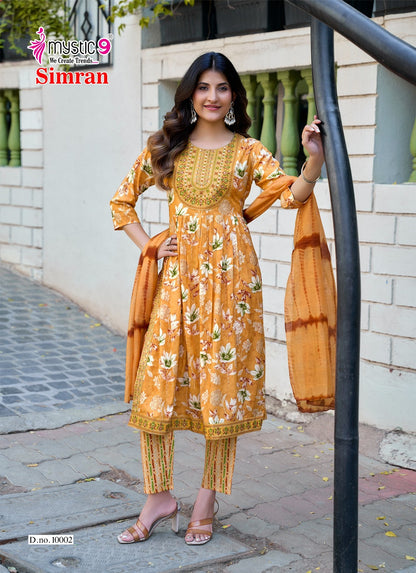 Simran Vol 10 Mystic 9 Rayon Readymade Pant Style Suits Exporter Ahmedabad