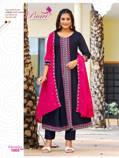 Simran Vol 2 Paavi Vichitra Readymade Anarkali Suits Wholesaler Ahmedabad
