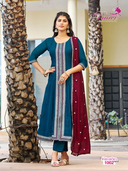 Simran Vol 2 Paavi Vichitra Readymade Anarkali Suits Wholesaler Ahmedabad