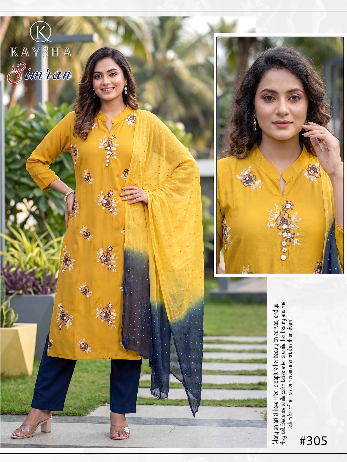Simran Vol 3 Kysa Roman Silk Readymade Pant Style Suits Supplier Ahmedabad