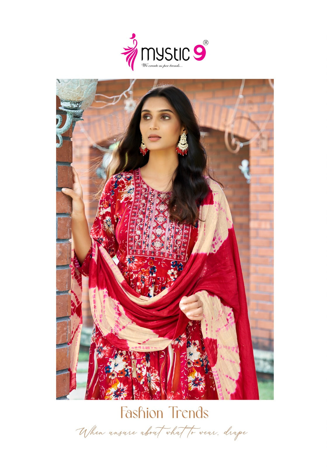 Simran Vol 5 Mystic 9 Heavy Rayon Readymade Pant Style Suits Wholesale Rate
