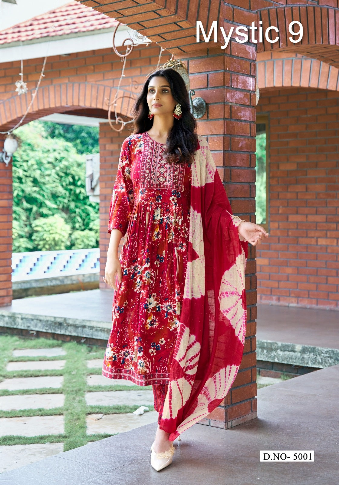Simran Vol 5 Mystic 9 Heavy Rayon Readymade Pant Style Suits Wholesale Rate