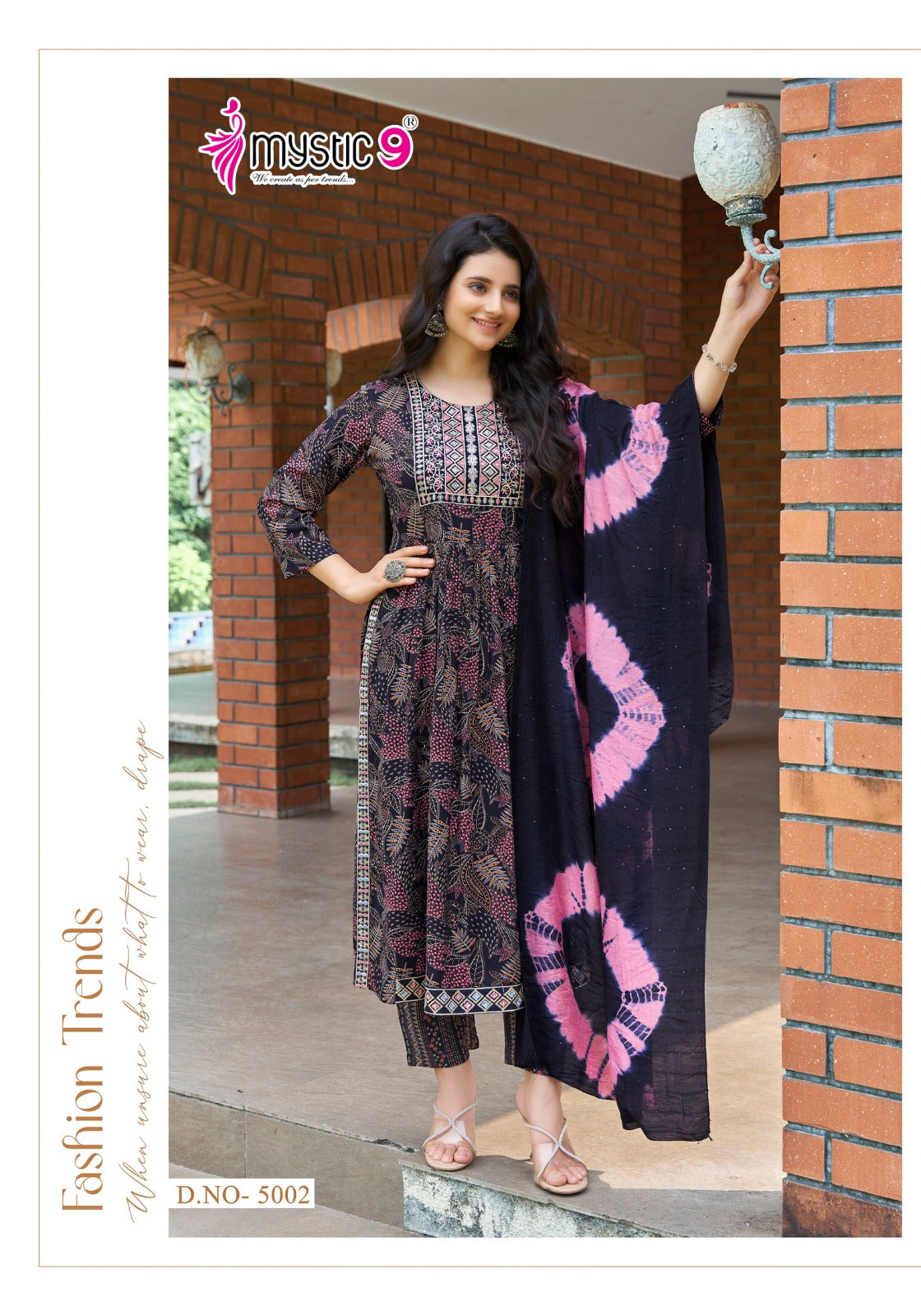 Simran Vol 5 Mystic 9 Heavy Rayon Readymade Pant Style Suits Wholesale Rate