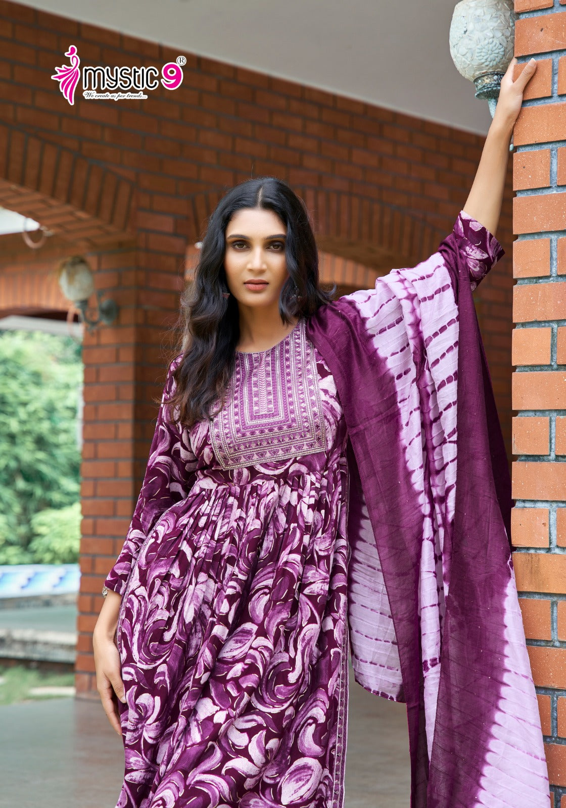 Simran Vol 5 Mystic 9 Heavy Rayon Readymade Pant Style Suits Wholesale Rate