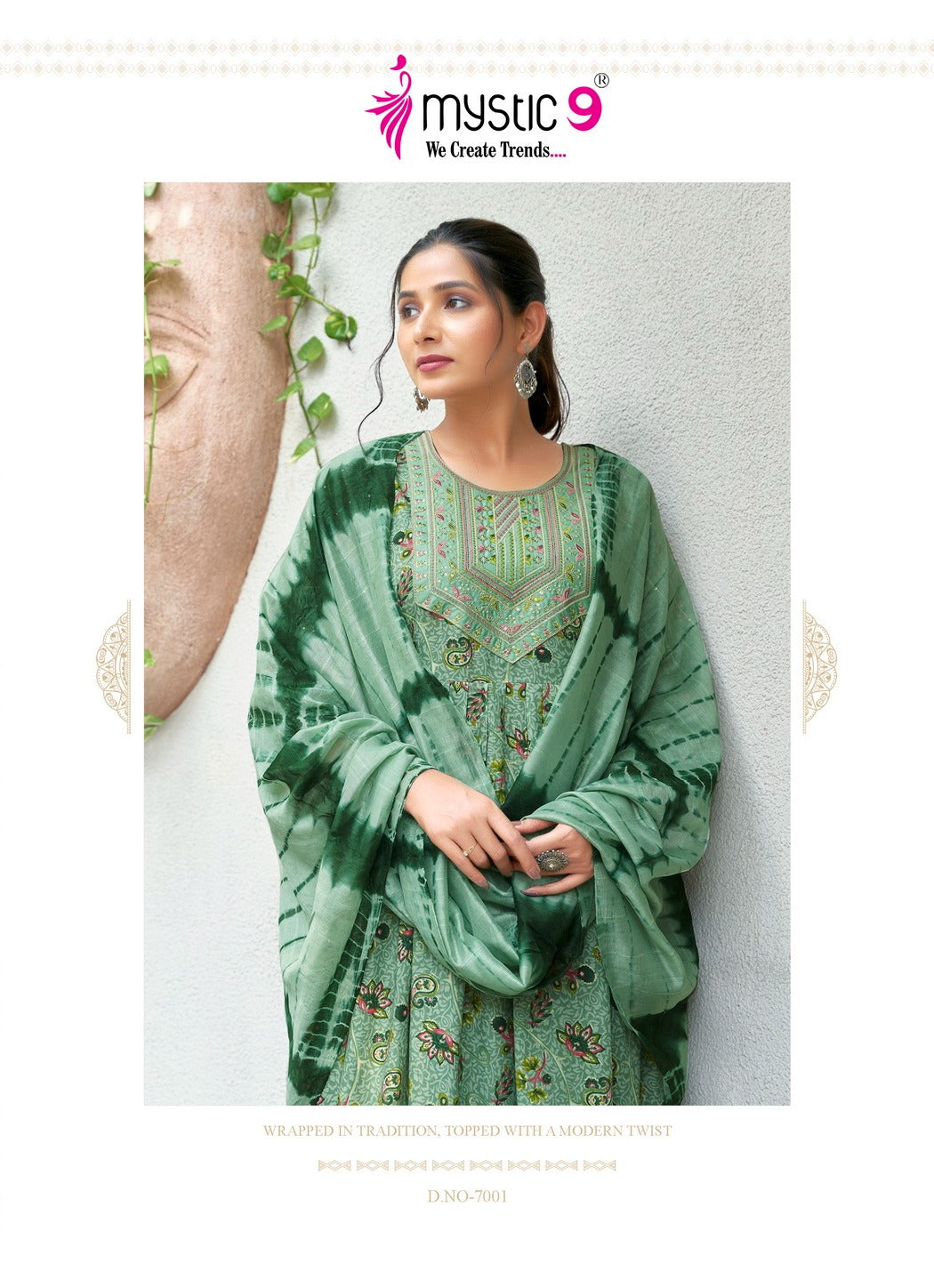 Simran Vol 7 Mystic 9 Heavy Reyon Readymade Pant Style Suits Wholesale Price