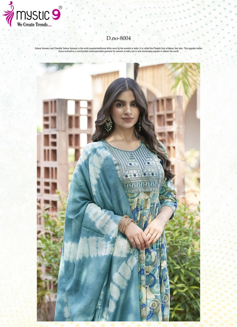 Simran Vol 8 Mystic 9 Rayon Readymade Pant Style Suits Manufacturer Gujarat