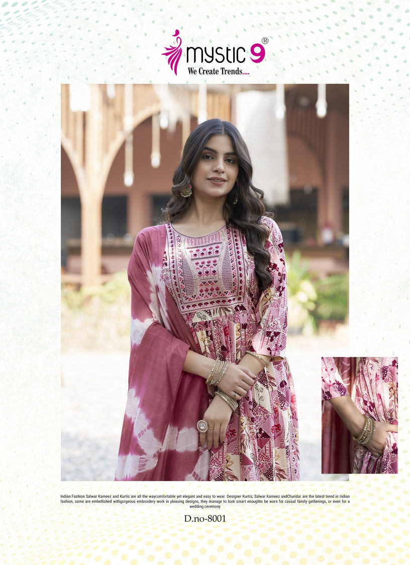 Simran Vol 8 Mystic 9 Rayon Readymade Pant Style Suits Manufacturer Gujarat