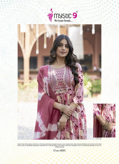 Simran Vol 8 Mystic 9 Rayon Readymade Pant Style Suits Manufacturer Gujarat