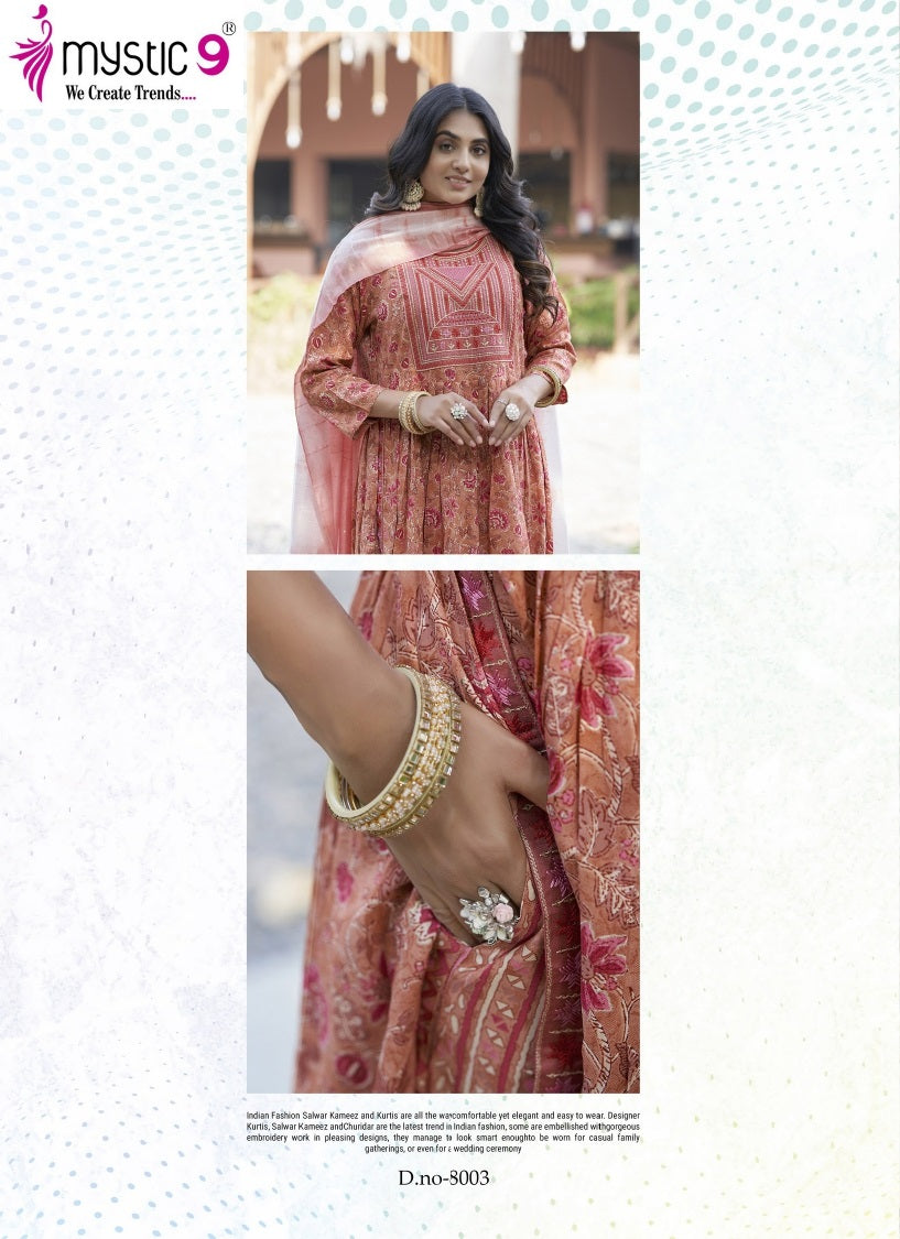 Simran Vol 8 Mystic 9 Rayon Readymade Pant Style Suits Manufacturer Gujarat