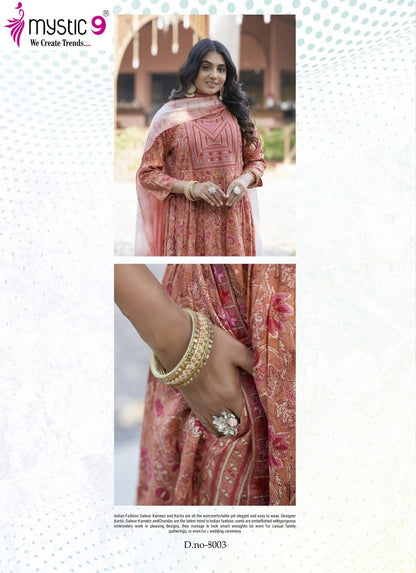 Simran Vol 8 Mystic 9 Rayon Readymade Pant Style Suits Manufacturer Gujarat