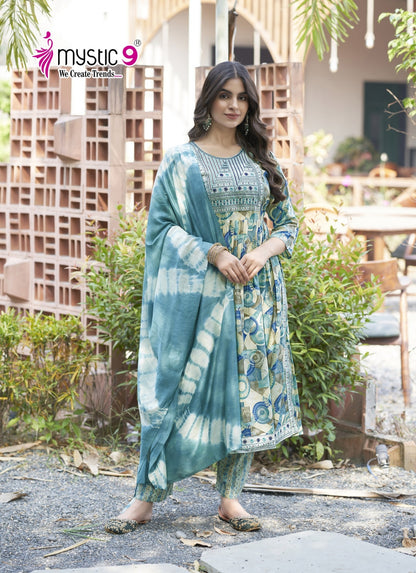 Simran Vol 8 Mystic 9 Rayon Readymade Pant Style Suits Manufacturer Gujarat