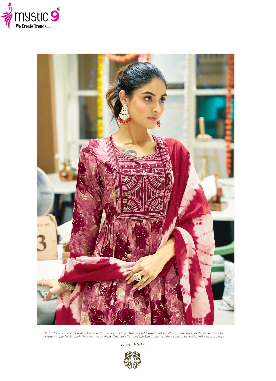 Simran Vol 9 Mystic 9 Rayon Readymade Pant Style Suits Wholesaler