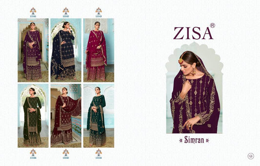 Simran Zisa Georgette Readymade Plazzo Style Suits Wholesale