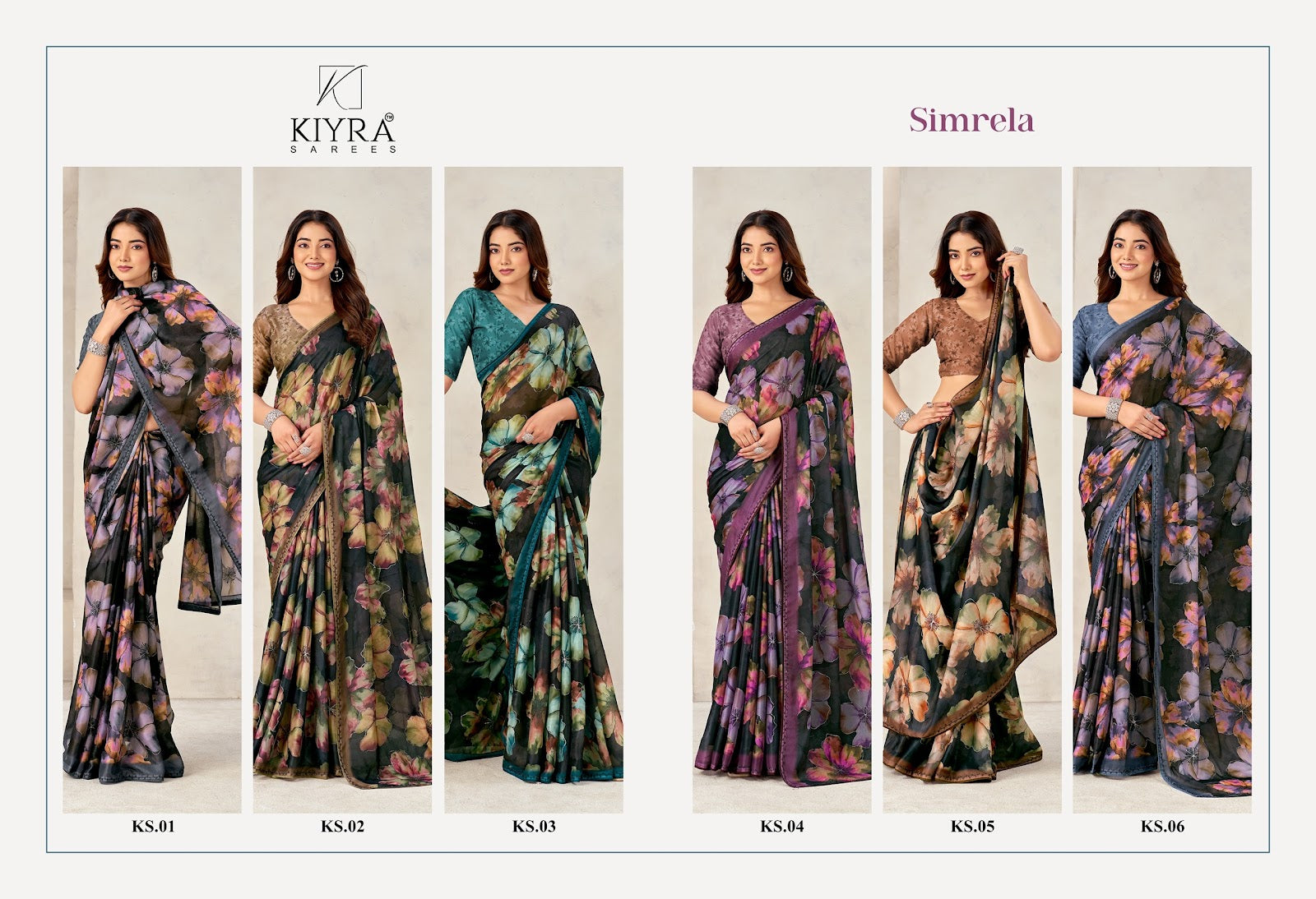 Simrela Kiyra Georgette Sarees Wholesale Price