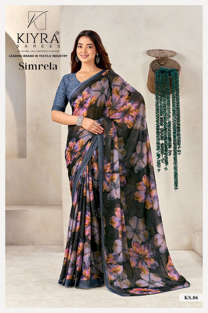 Simrela Kiyra Georgette Sarees Wholesale Price
