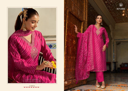 Simrela Silk Sunrise Modal Silk Pant Style Suits Wholesale Rate