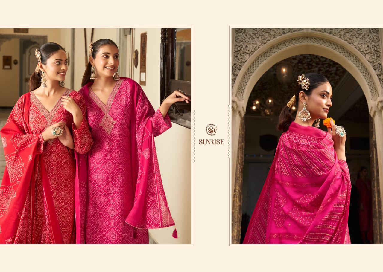 Simrela Silk Sunrise Modal Silk Pant Style Suits Wholesale Rate