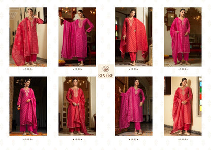 Simrela Silk Sunrise Modal Silk Pant Style Suits Wholesale Rate