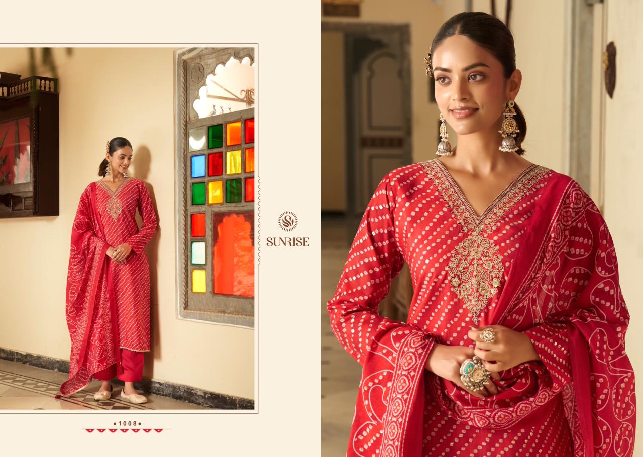 Simrela Silk Sunrise Modal Silk Pant Style Suits Wholesale Rate
