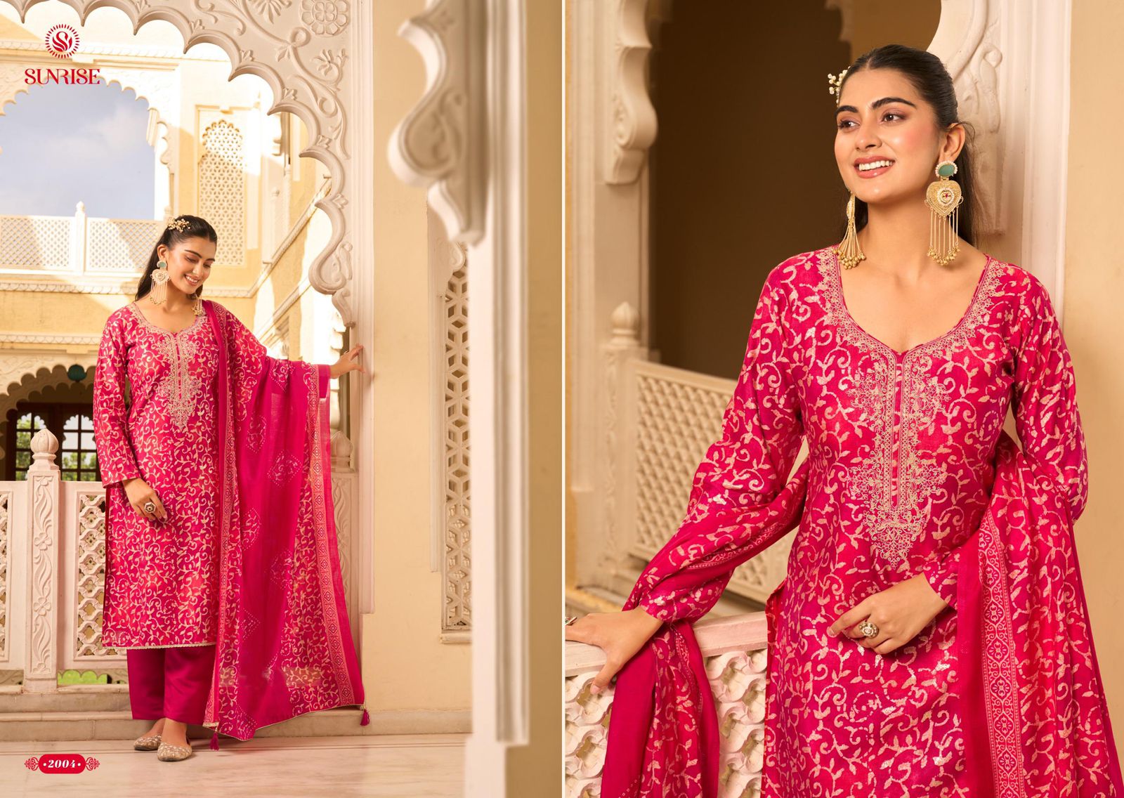 Simrela Silk Vol 2 Sunrise Modal Silk Pant Style Suits Wholesaler Gujarat