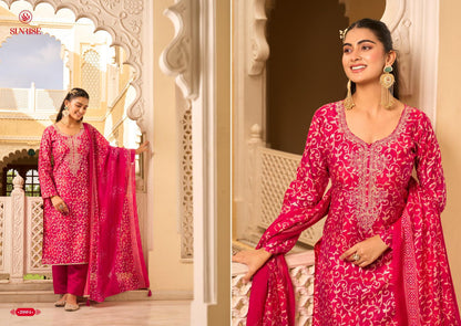 Simrela Silk Vol 2 Sunrise Modal Silk Pant Style Suits Wholesaler Gujarat