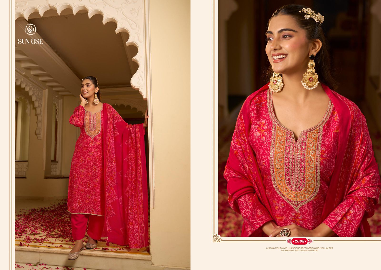 Simrela Silk Vol 2 Sunrise Modal Silk Pant Style Suits Wholesaler Gujarat