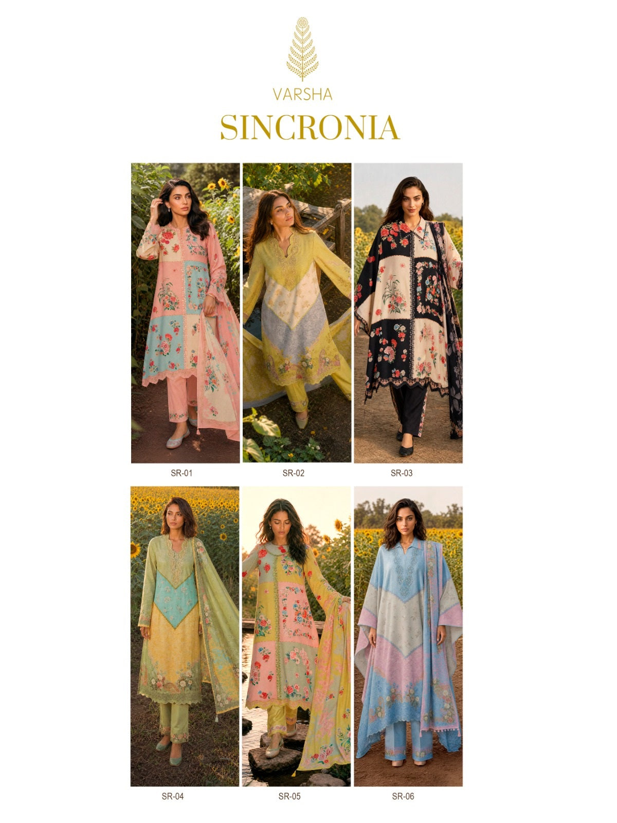 Sincronia Varshaa Viscose Pashmina Suits Exporter Gujarat