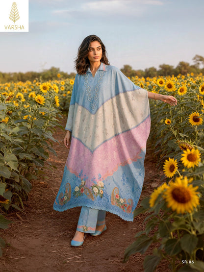 Sincronia Varshaa Viscose Pashmina Suits Exporter Gujarat