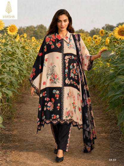 Sincronia Varshaa Viscose Pashmina Suits Exporter Gujarat
