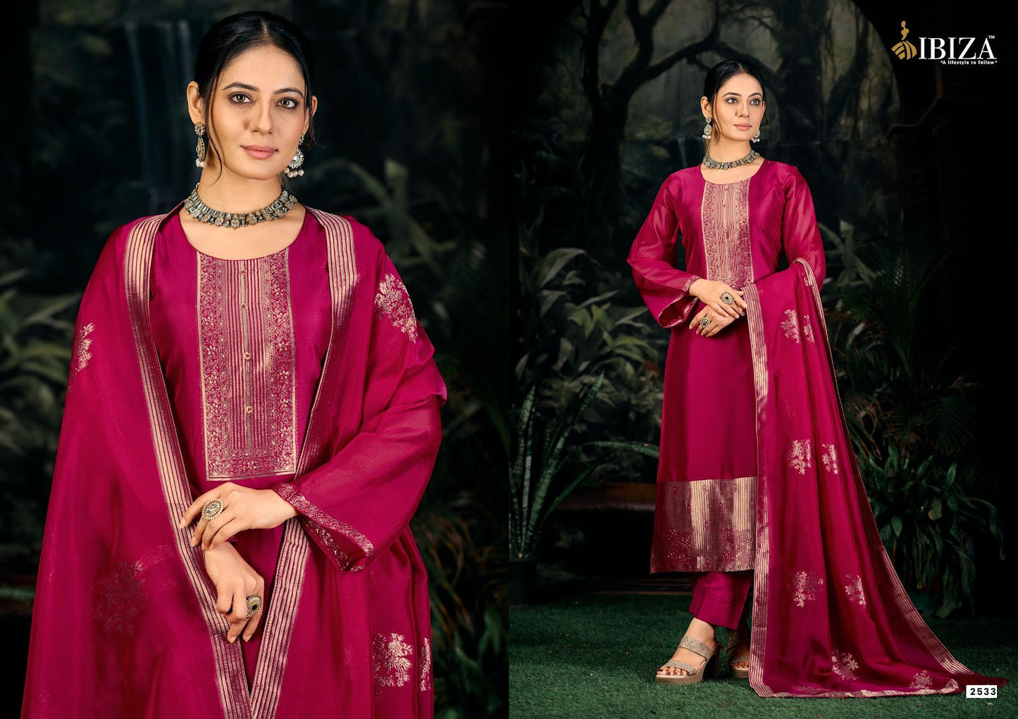 Sindoor Ibiza Banglori Silk Pant Style Suits Manufacturer