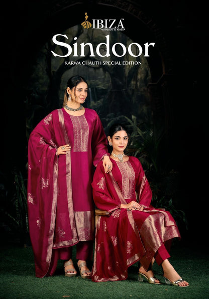 Sindoor Ibiza Banglori Silk Pant Style Suits Manufacturer