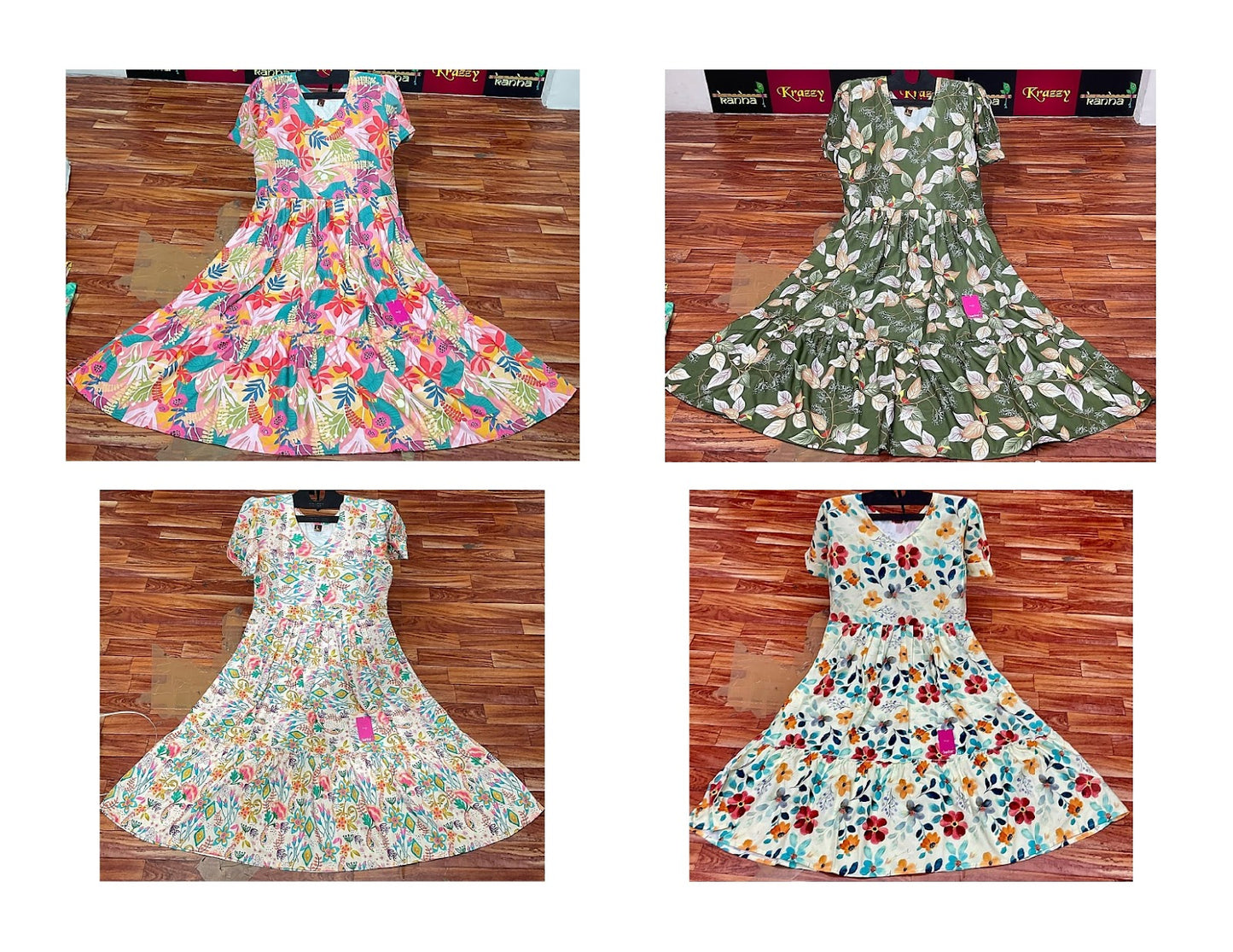 Sindoor Kanha Reyon Anarkali Kurtis Exporter