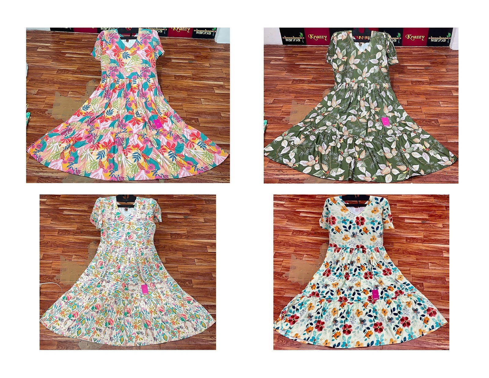Sindoor Kanha Reyon Anarkali Kurtis Exporter