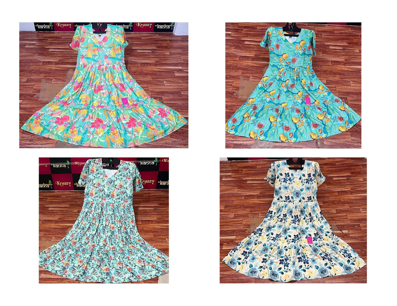 Sindoor Kanha Reyon Anarkali Kurtis Exporter