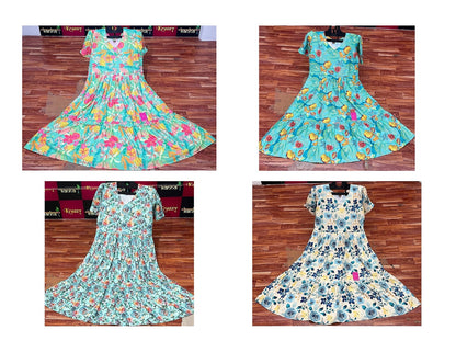 Sindoor Kanha Reyon Anarkali Kurtis Exporter