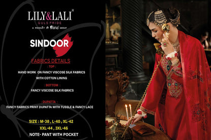 Sindoor Lily Lali Viscose Silk Readymade Pant Style Suits Wholesaler Gujarat